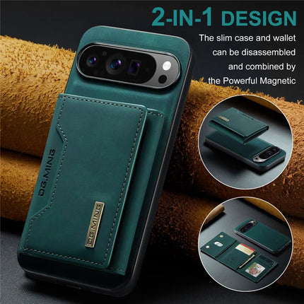 DG.MING M2 Series for Google Pixel 9 Pro XL Case PU+PC+TPU Phone Cover Detachable Wallet