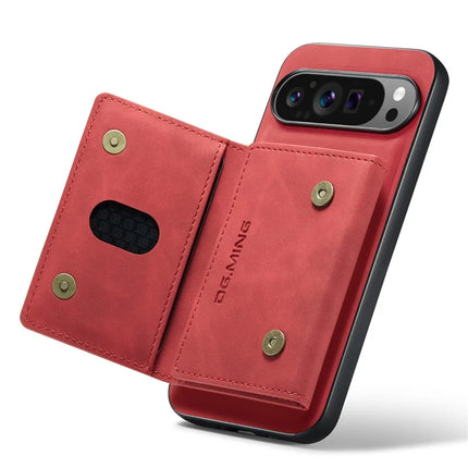 DG.MING M2 Series for Google Pixel 9 Pro XL Case PU+PC+TPU Phone Cover Detachable Wallet