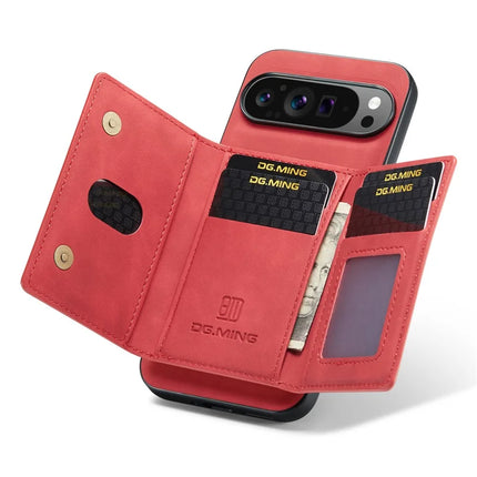 DG.MING M2 Series for Google Pixel 9 Pro XL Case PU+PC+TPU Phone Cover Detachable Wallet