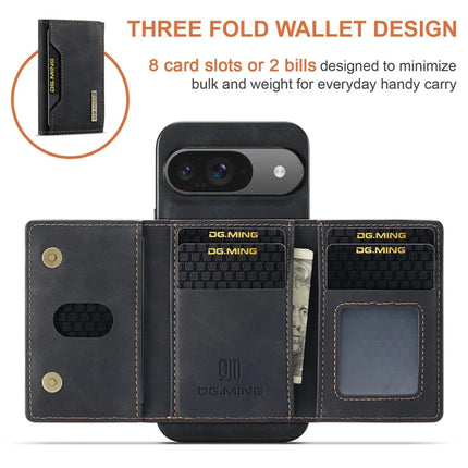DG.MING M2 Series for Google Pixel 9 Pro / Pixel 9 Case PU+PC+TPU Phone Cover Detachable Wallet