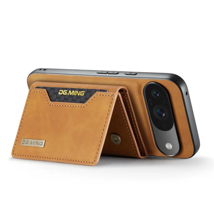 DG.MING M2 Series for Google Pixel 9 Pro / Pixel 9 Case PU+PC+TPU Phone Cover Detachable Wallet