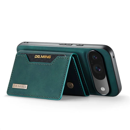 DG.MING M2 Series for Google Pixel 9 Pro / Pixel 9 Case PU+PC+TPU Phone Cover Detachable Wallet