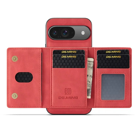 DG.MING M2 Series for Google Pixel 9 Pro / Pixel 9 Case PU+PC+TPU Phone Cover Detachable Wallet