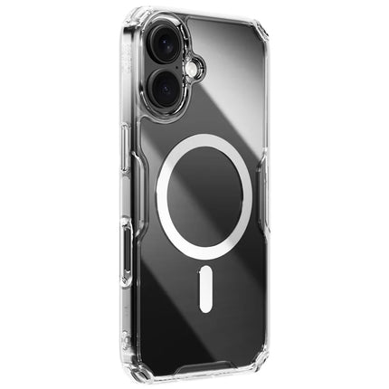 NILLKIN Nature Pro Series for iPhone 16 Case Compatible with MagSafe TPU + PC Ultra Clear Phone Case