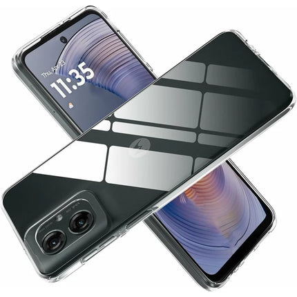 For Motorola Moto G55 5G Case Anti-Fingerprint Crystal Clear TPU Phone Cover