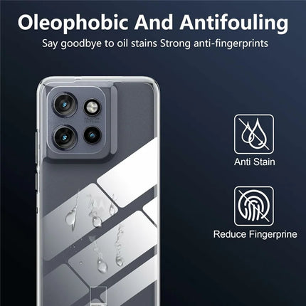 For Motorola Edge 50 Neo 5G / Moto S50 5G / Thinkphone 25 5G Case Anti-Fingerprint Crystal Clear TPU Phone Cover