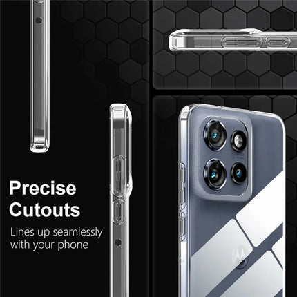 For Motorola Edge 50 Neo 5G / Moto S50 5G / Thinkphone 25 5G Case Anti-Fingerprint Crystal Clear TPU Phone Cover