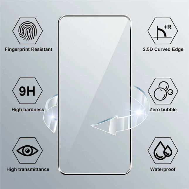 For Motorola Edge 50 Neo 5G / Moto S50 5G / Thinkphone 25 5G Clear TPU Anti-Scratch Phone Case + 2.5D Arc Edge Screen Protector