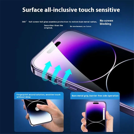 For iPhone 16 Pro Max Case Compatible with MagSafe Double-Sided Tempered Glass+Metal Phone Cover
