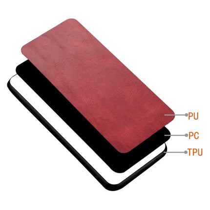 For iPhone 16 Case Leather+TPU+PC Phone Cover Stitching Line