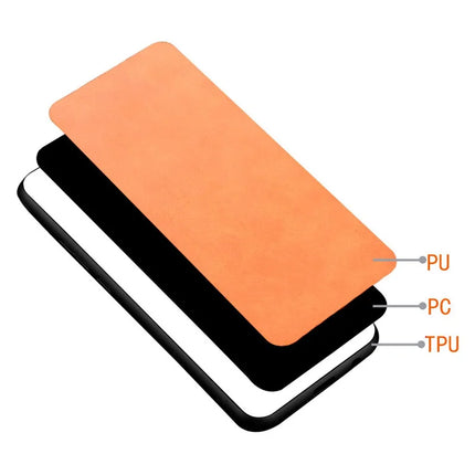 For iPhone 16 Case Leather+TPU+PC Phone Cover Stitching Line
