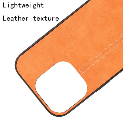 For iPhone 16 Pro Max Case Leather+TPU+PC Phone Cover Stitching Line