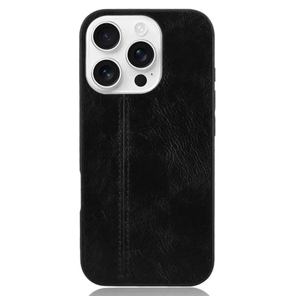 For iPhone 16 Pro Max Case Leather+TPU+PC Phone Cover Stitching Line