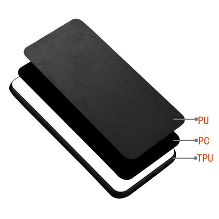 For iPhone 16 Pro Max Case Leather+TPU+PC Phone Cover Stitching Line