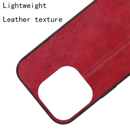 For iPhone 16 Pro Max Case Leather+TPU+PC Phone Cover Stitching Line