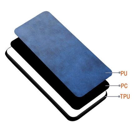 For iPhone 16 Pro Max Case Leather+TPU+PC Phone Cover Stitching Line