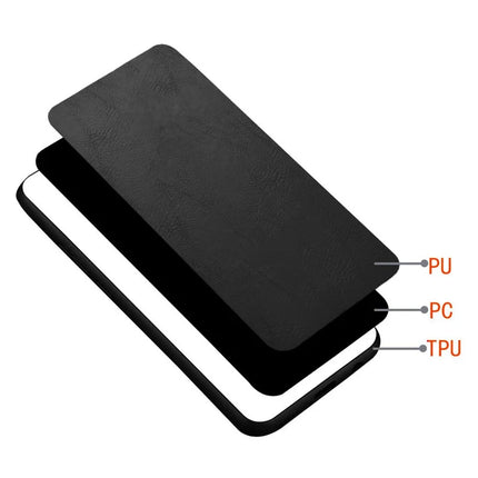 For iPhone 16 Plus Case Leather+TPU+PC Phone Cover Stitching Line