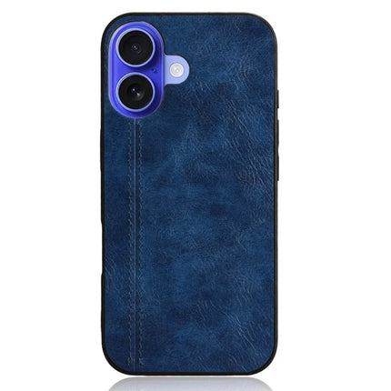For iPhone 16 Plus Case Leather+TPU+PC Phone Cover Stitching Line