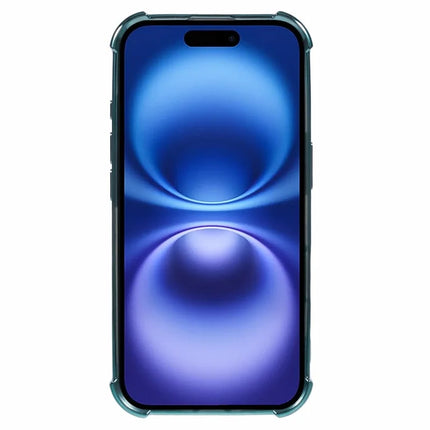 For iPhone 16 Plus Case Electroplating Clear TPU Phone Cover with Lens Film and Glitter Card