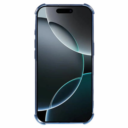 For iPhone 16 Pro Max Case Electroplating Clear TPU Phone Cover with Lens Film and Glitter Card