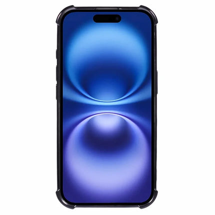 For iPhone 16 Plus Case Electroplating Clear TPU Phone Cover with Lens Film