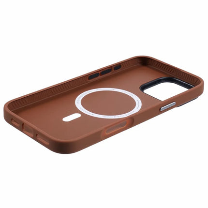 YOUNGKIT For iPhone 16 Pro Max Case Compatible with MagSafe PU Leather + PC Phone Cover