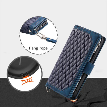 Style 005 For Motorola Edge 50 Neo 5G / Moto S50 5G / Thinkphone 25 5G Wallet Case Rhombus Stitching Line PU Leather Phone Cover