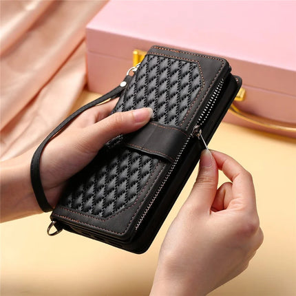 Style 005 For Motorola Edge 50 Neo 5G / Moto S50 5G / Thinkphone 25 5G Wallet Case Rhombus Stitching Line PU Leather Phone Cover
