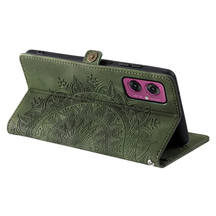 Style 016 For Motorola Moto G55 5G Case Skin Feel Totem Imprinted Wallet Leather Phone Cover