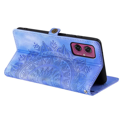 Style 016 For Motorola Moto G55 5G Case Skin Feel Totem Imprinted Wallet Leather Phone Cover