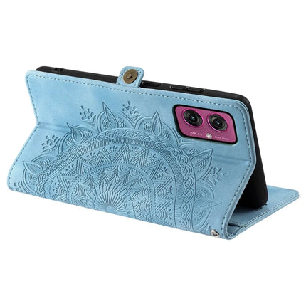 Style 016 For Motorola Moto G55 5G Case Skin Feel Totem Imprinted Wallet Leather Phone Cover
