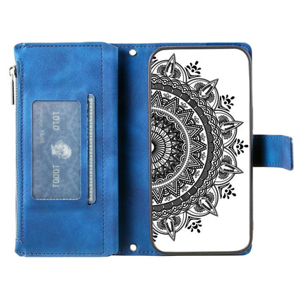 Style 006 For Motorola Moto G55 5G Wallet Case PU Leather Phone Cover Mandala Flower Pattern