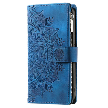 Style 006 For Motorola Moto G55 5G Wallet Case PU Leather Phone Cover Mandala Flower Pattern