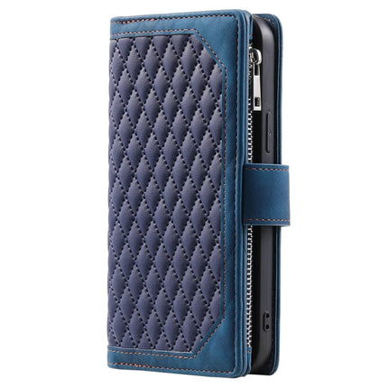 Style 005 For Motorola Moto G55 5G Wallet Case Rhombus Stitching Line PU Leather Phone Cover