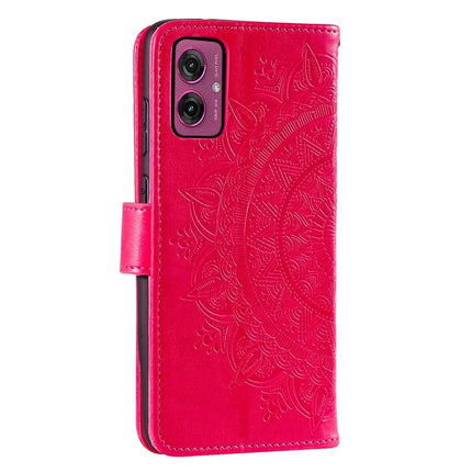 For Motorola Moto G55 5G Case Imprinted Totem PU Leather Wallet Stand Phone Cover