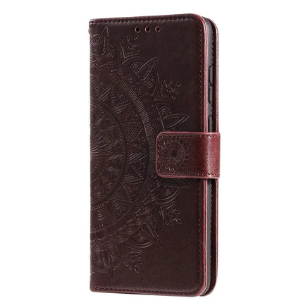 For Motorola Moto G55 5G Case Imprinted Totem PU Leather Wallet Stand Phone Cover
