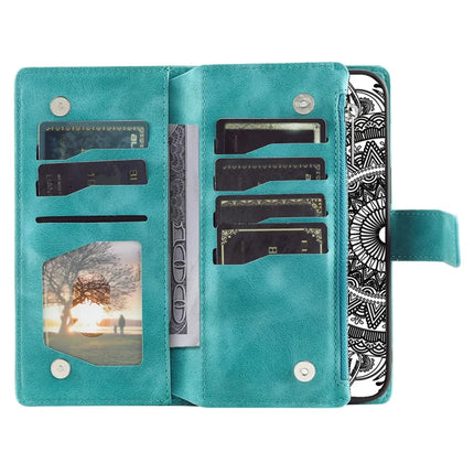 Style 006 For Motorola Moto G35 5G Wallet Case PU Leather Phone Cover Mandala Flower Pattern