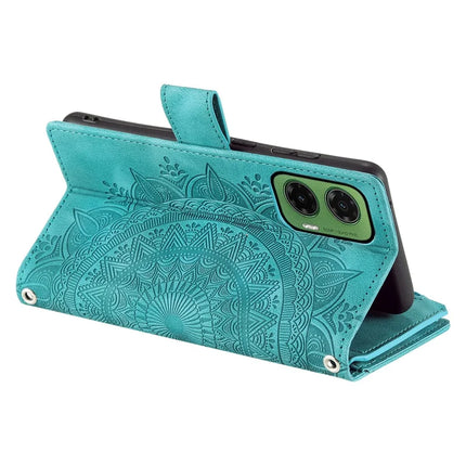 Style 006 For Motorola Moto G35 5G Wallet Case PU Leather Phone Cover Mandala Flower Pattern