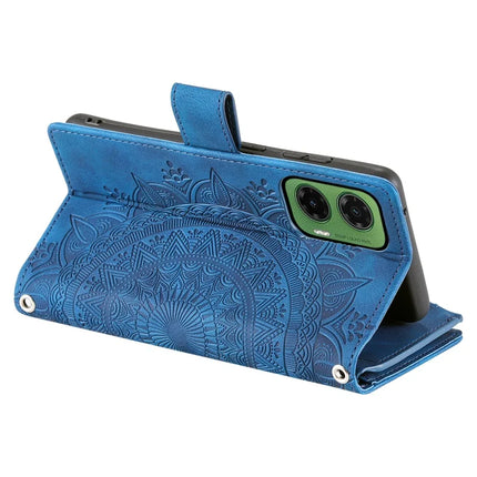 Style 006 For Motorola Moto G35 5G Wallet Case PU Leather Phone Cover Mandala Flower Pattern