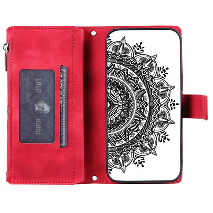 Style 006 For Motorola Moto G35 5G Wallet Case PU Leather Phone Cover Mandala Flower Pattern