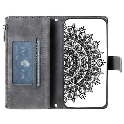 Style 006 For Motorola Moto G35 5G Wallet Case PU Leather Phone Cover Mandala Flower Pattern