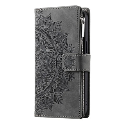 Style 006 For Motorola Moto G35 5G Wallet Case PU Leather Phone Cover Mandala Flower Pattern