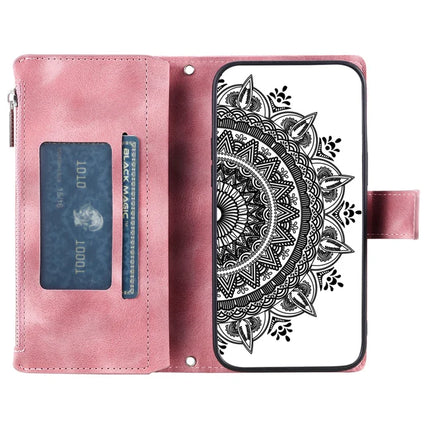 Style 006 For Motorola Moto G35 5G Wallet Case PU Leather Phone Cover Mandala Flower Pattern