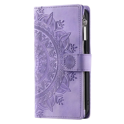 Style 006 For Motorola Moto G35 5G Wallet Case PU Leather Phone Cover Mandala Flower Pattern