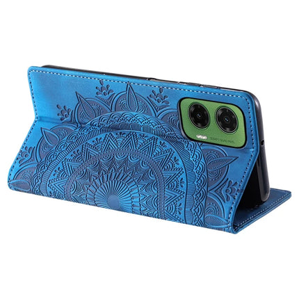 Style 010 For Motorola Moto G35 5G Case Mandala Pattern Magnetic Closing Leather Phone Cover