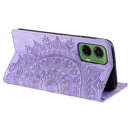 Style 010 For Motorola Moto G35 5G Case Mandala Pattern Magnetic Closing Leather Phone Cover