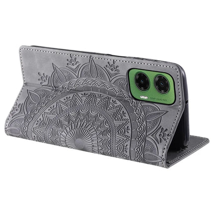 Style 010 For Motorola Moto G35 5G Case Mandala Pattern Magnetic Closing Leather Phone Cover