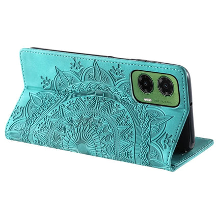 Style 010 For Motorola Moto G35 5G Case Mandala Pattern Magnetic Closing Leather Phone Cover