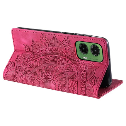 Style 010 For Motorola Moto G35 5G Case Mandala Pattern Magnetic Closing Leather Phone Cover
