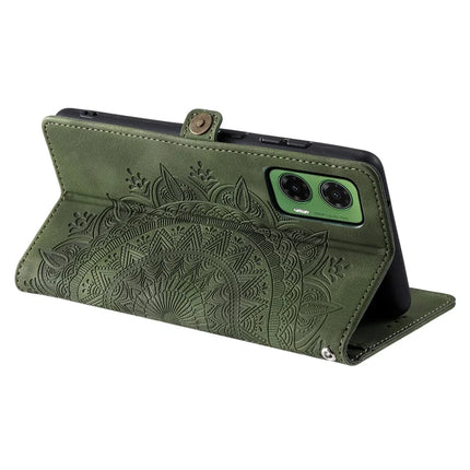 Style 016 For Motorola Moto G35 5G Case Skin Feel Totem Imprinted Wallet Leather Phone Cover